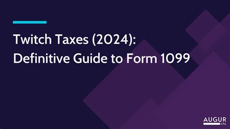 how to file twitch taxes|Twitch Taxes (2024): Definitive Guide to Form 1099